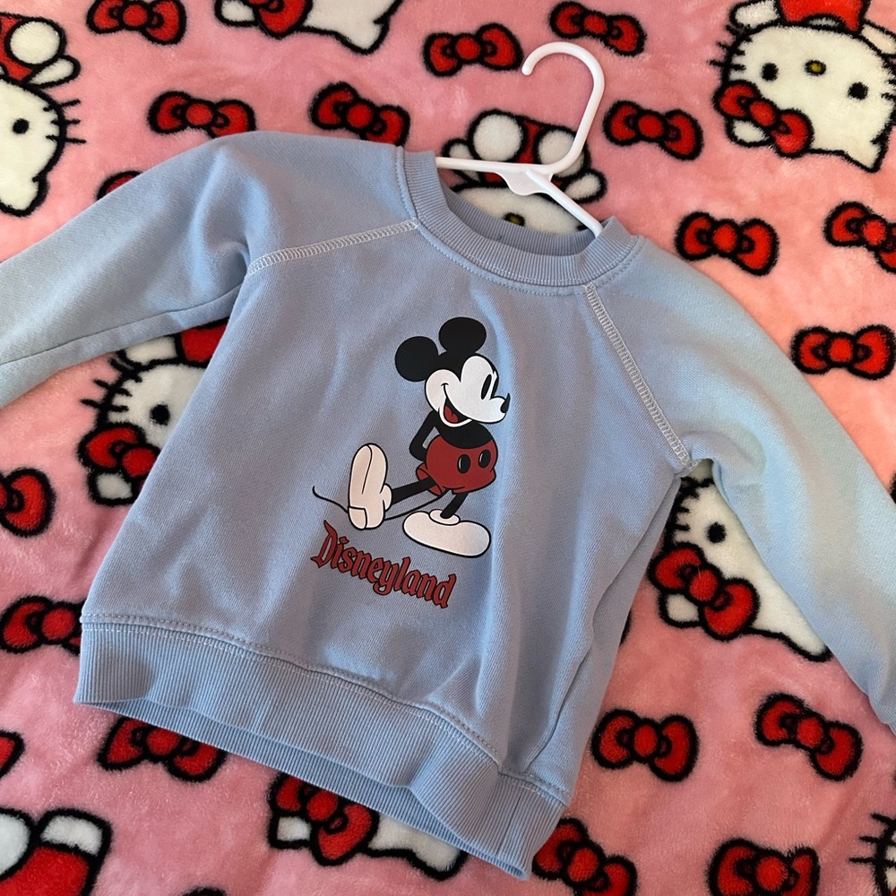 Disney Light Blue Mickey Mouse Kids Sweatshirt